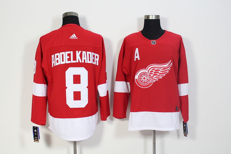 Men Detroit Red Wings #8 Abdelkader Red Hockey Stitched Adidas NHL Jerseys->women nhl jersey->Women Jersey